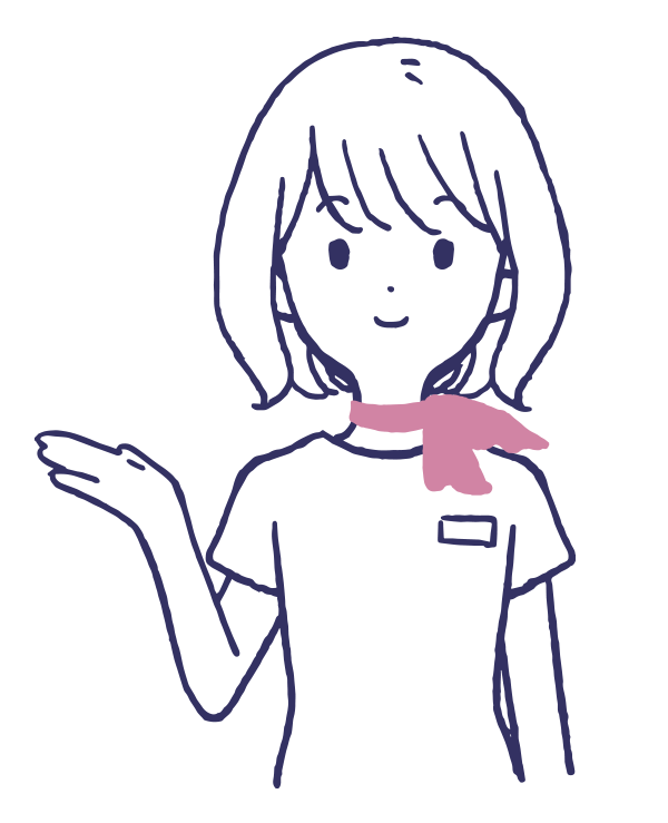 スタッフのイラストです。